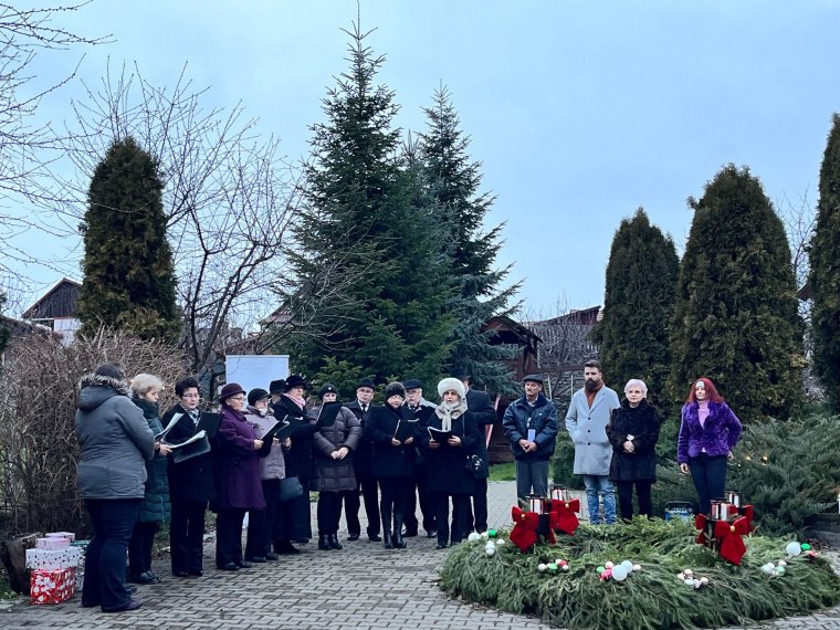 Adventi gyertyagyújtás Szászrégenben