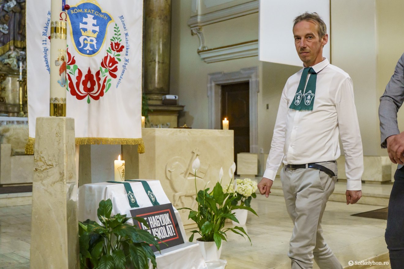 Tamási Zsolt, katolikus iskola volt igazgatója jelenleg a Bolyai-gimnázium aligazgatójaként irányítja a katolikus tanintézet osztályait (archív felvétel) •  Fotó: Haáz Vince