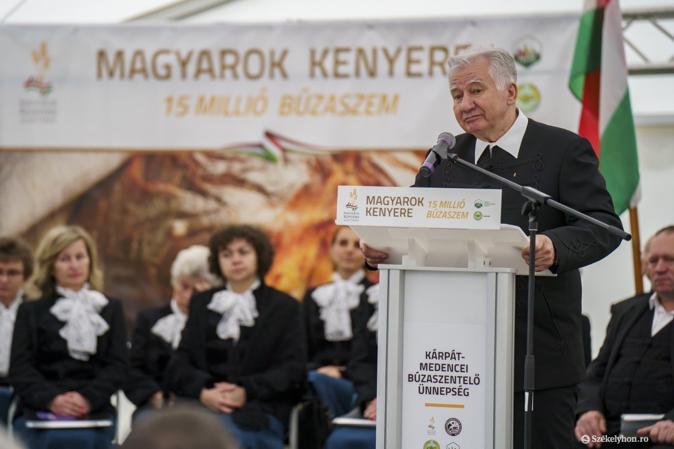 Jakab István, a Magyar Országgyűlés alelnöke, a Magyar Gazdakörök és Gazdaszövetkezetek Szövetségének (MAOSZ) elnöke •  Fotó: Haáz Vince