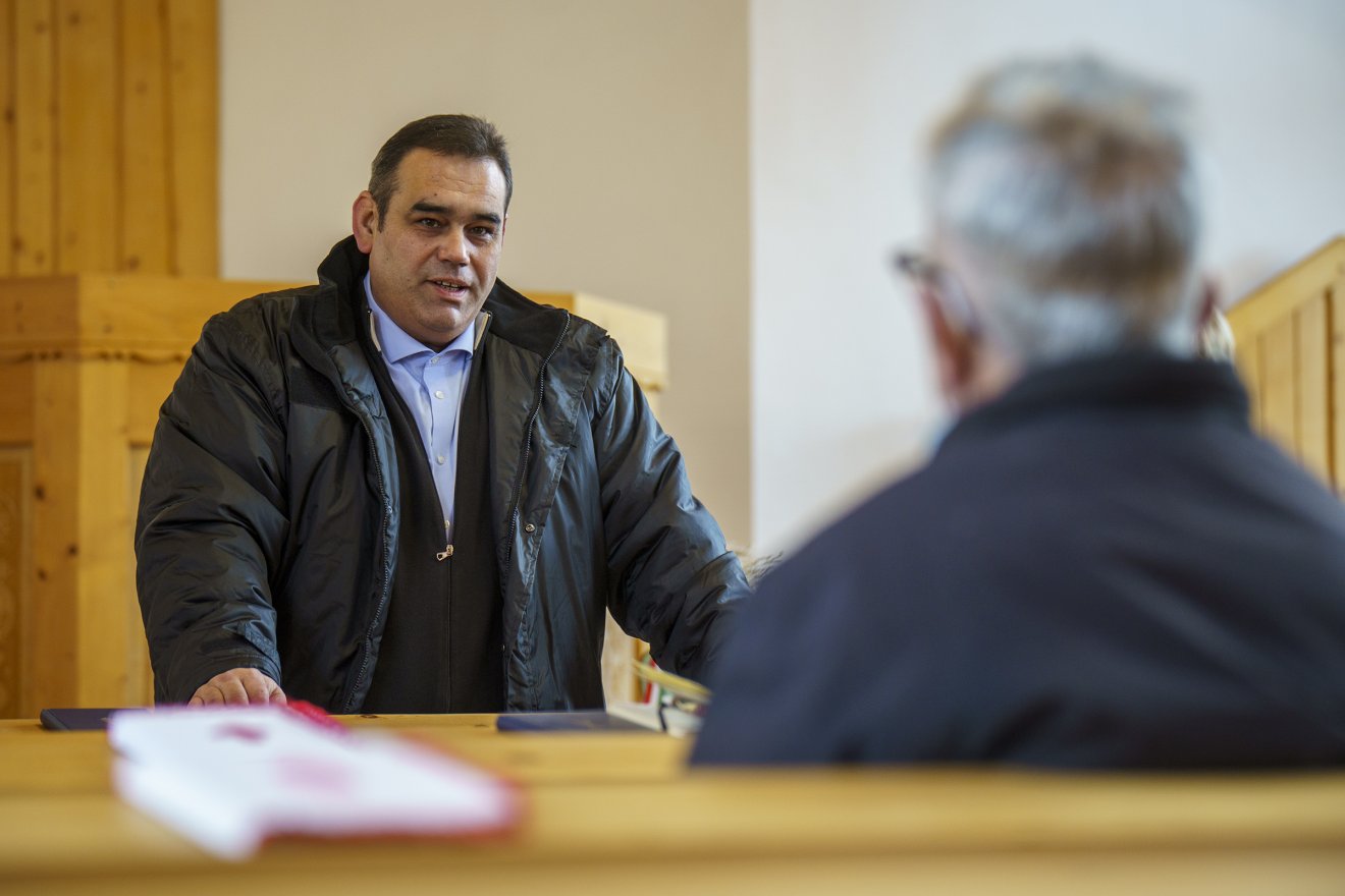 Az unitárius lelkész ezután fogja jobban megismerni a gyülekezete •  Fotó: Haáz Vince