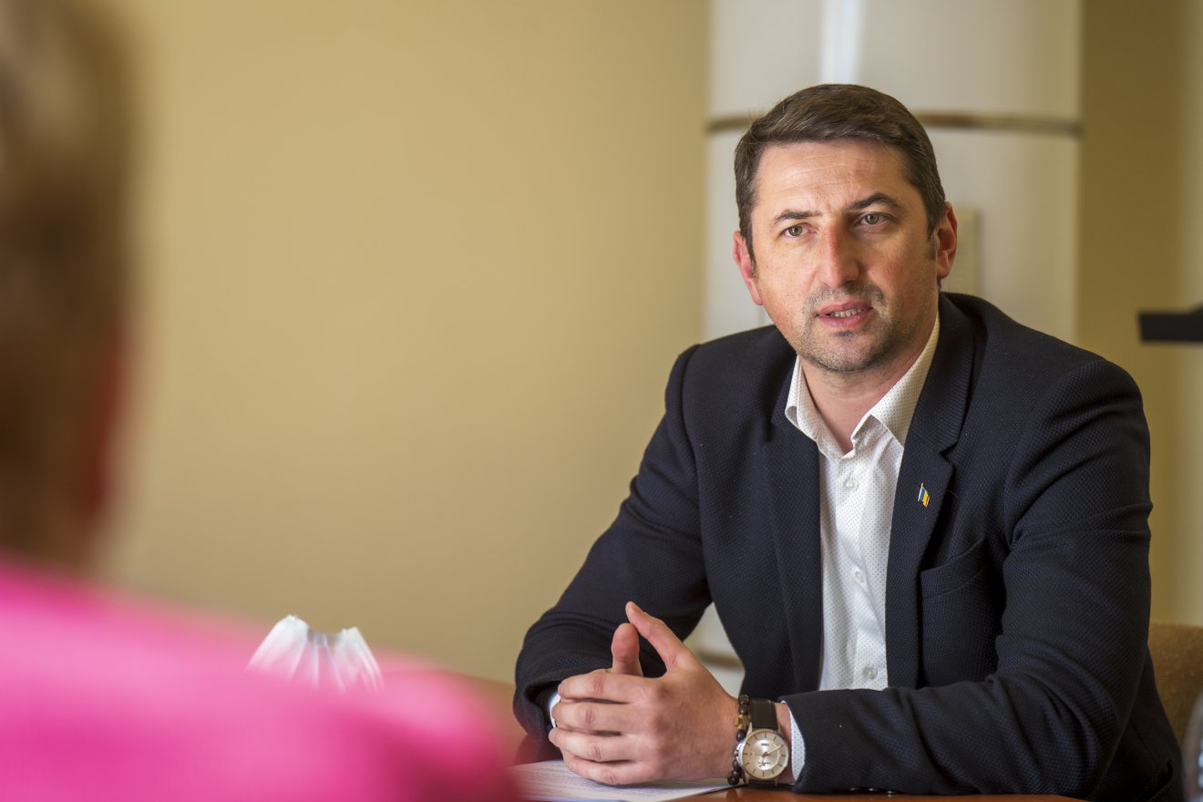 Iulian Sîrbu segesvári polgármester •  Fotó: Haáz Vince