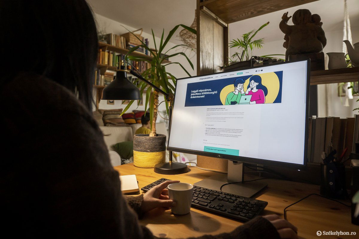 A március 14-én elindult online népszámlálás az Autorecenzare.insse.ro honlapon zajlik •  Fotó: Haáz Vince