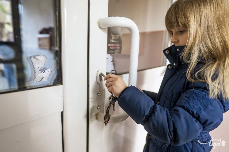 Kisgyerek saját kulccsal: manapság nem jellemző •  Fotó: Haáz Vince