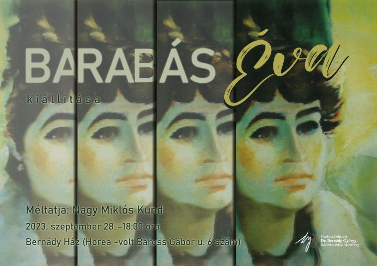 Barabás Éva egyéni kiállítása a Bernády Házban