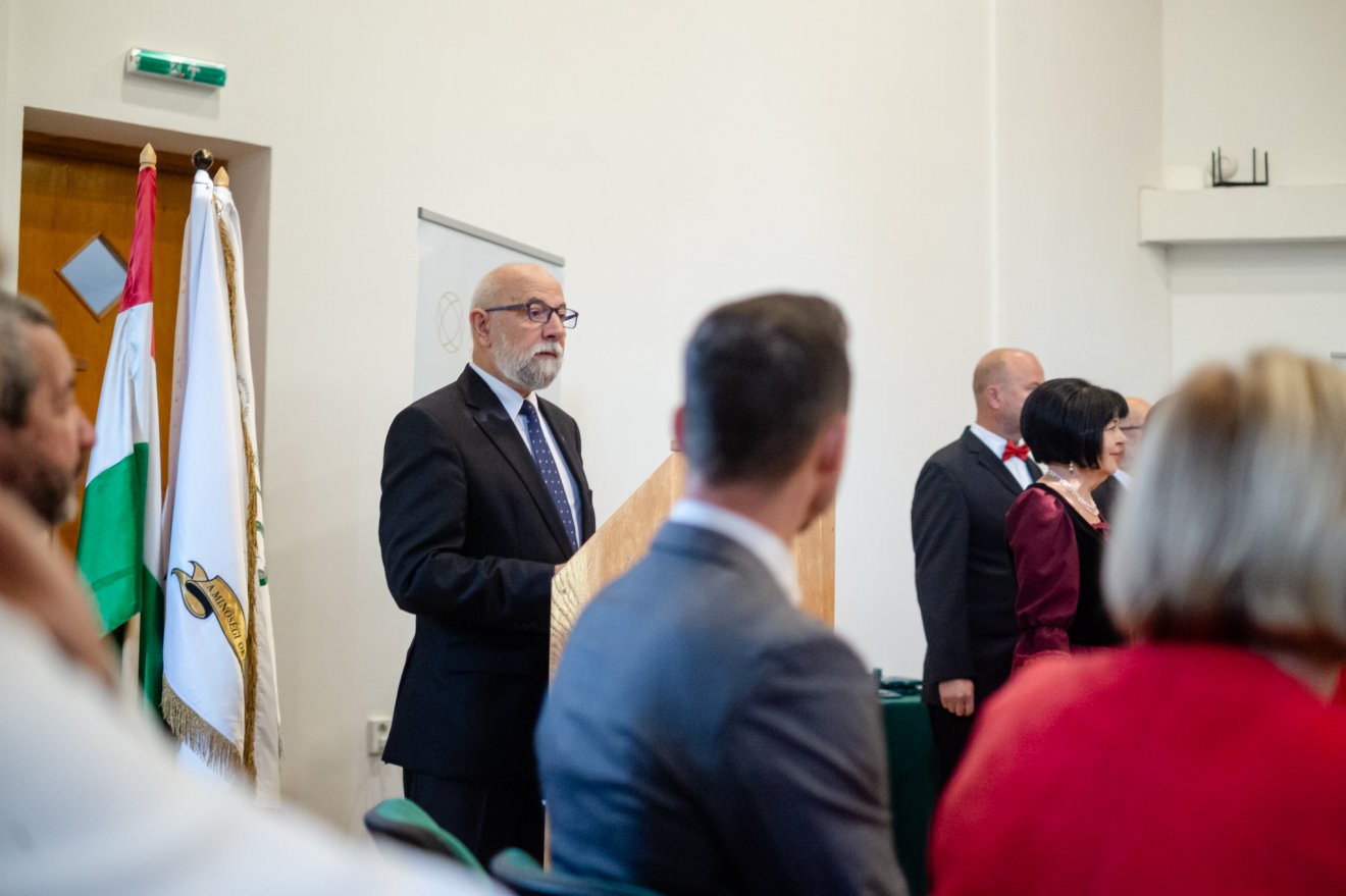 Burus-Siklódi Botond RMPSZ-elnök a tudás fontosságát hangsúlyozta •  Fotó: Borbáth Katalin