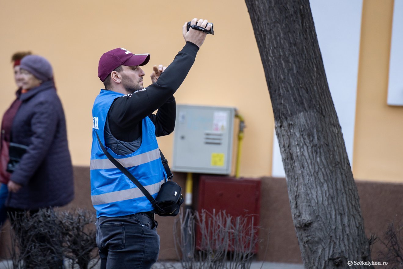 Kiemelt figyelem övezte a rendezvényt a csendőrség részéről •  Fotó: Haáz Vince