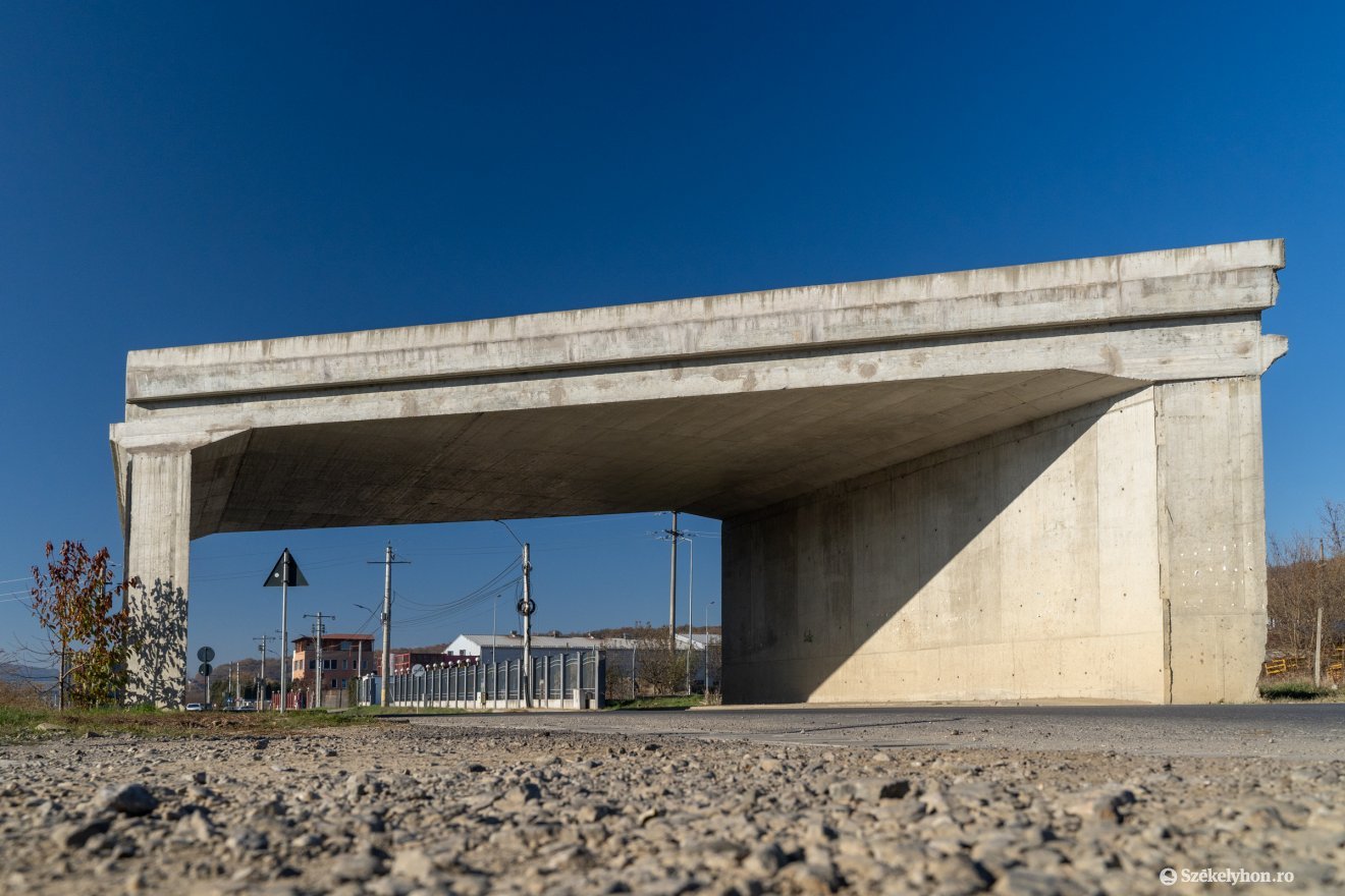 Ennyi már megvan a kerülőútból Jedden &bullet;  Fotó: Haáz Vince