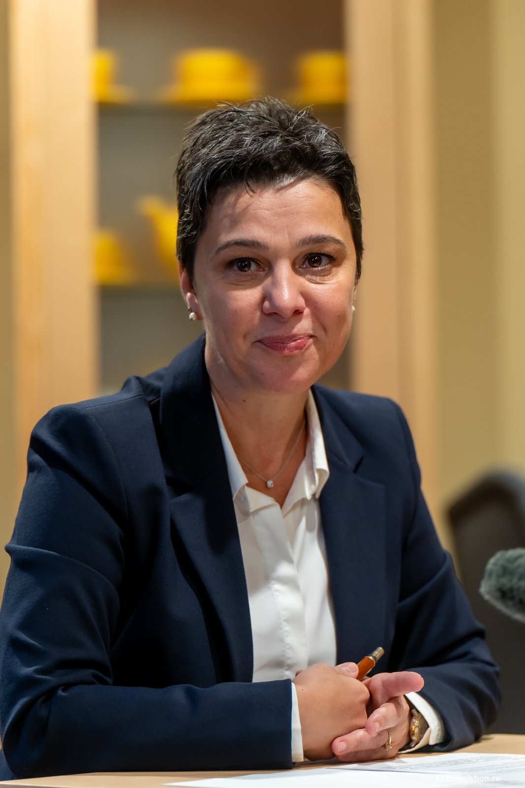 Csép Éva Andrea: komoly kihívást jelent az RMDSZ-nek olyan családpolitikai intézkedéseket eszközölni, amelyekkel az erdélyi magyar családok gyarapodását segítik elő •  Fotó: Haáz Vince