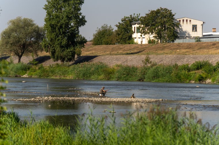 Annyira leapadt a Maros, hogy át lehet gyalogolni rajta