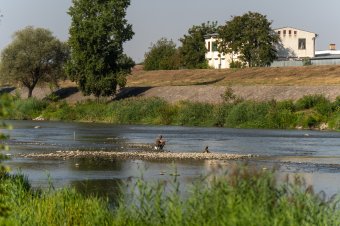 Annyira leapadt a Maros, hogy át lehet gyalogolni rajta