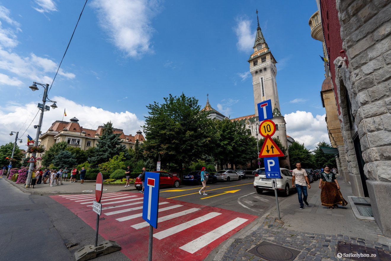 Az Enescu utca első fele •  Fotó: Haáz Vince