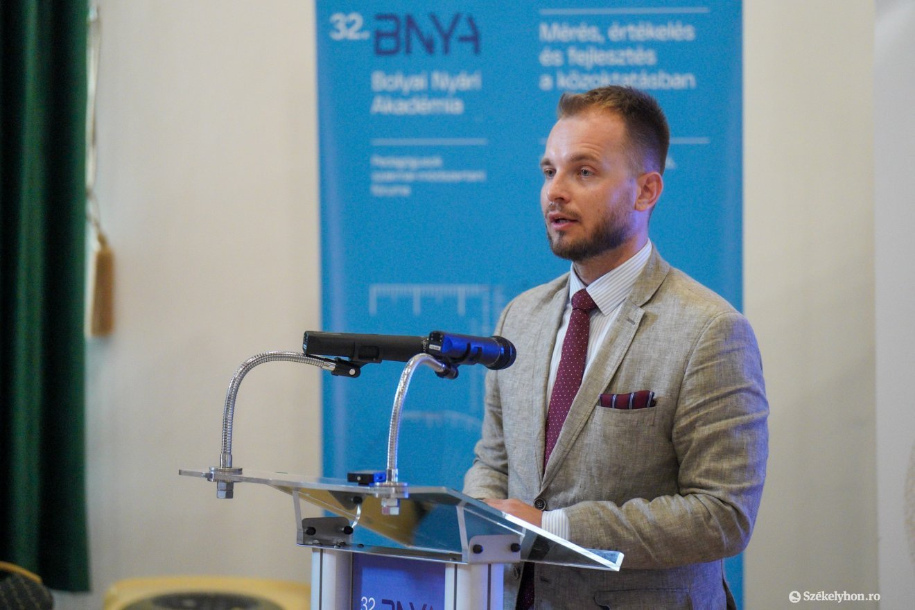 Kiss Dávid, a magyar kormány Oktatási Hivatalában működő Elnöki Kabinet főosztályvezetője •  Fotó: Haáz Vince