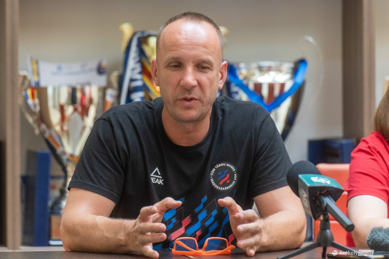 Szászgáspár Barnabás klubelnök úgy véli, a férfi együttes sikeres szezonon van túl •  Fotó: Haáz Vince