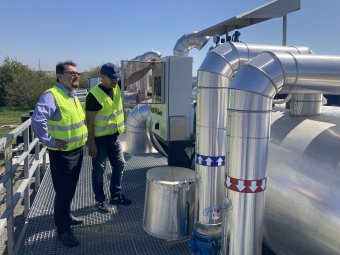 Biogázból villamos és hőenergiát állítanak elő