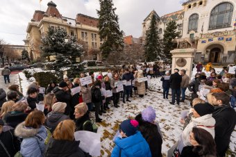 Utcára vonultak a háziorvosok Marosvásárhelyen