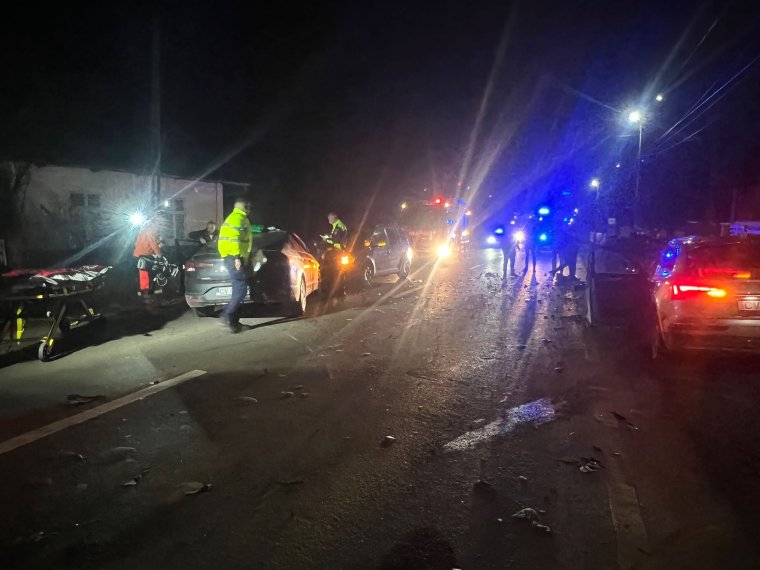 Három autó ütközött össze Maksán