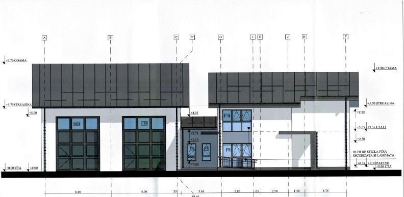A pályaudvar épületeinek terve &bullet;  Fotó: Központi Fejlesztési Régió