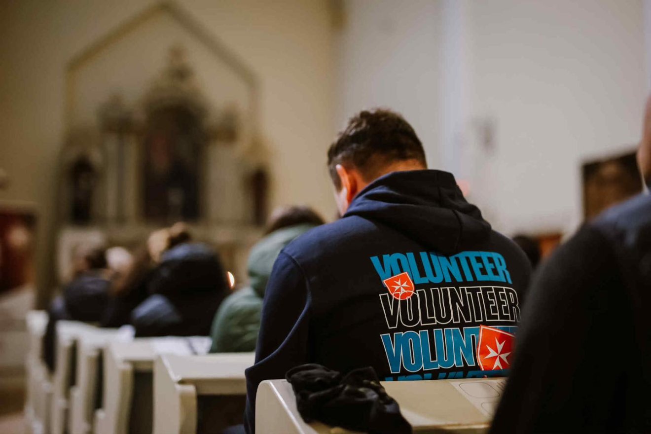 A minorita templomban is voltak vasárnap délelőtt •  Fotó: Marosvásárhelyi Máltai Szeretetszolgálat