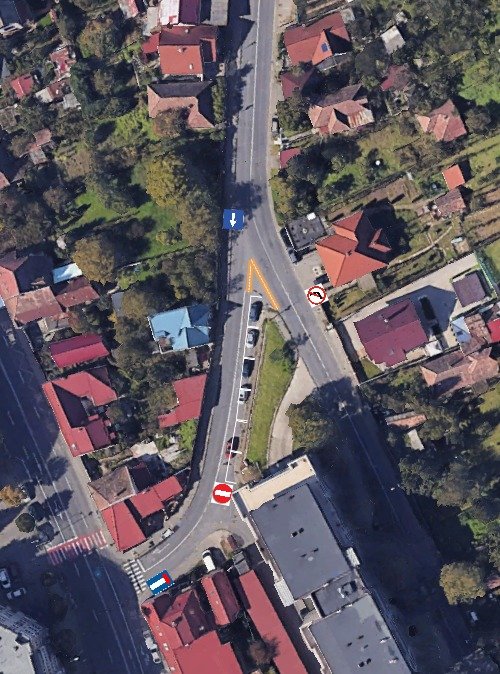 Egy kis szakasz lesz egyirányú a Papiu utcából •  Fotó: Marosvásárhelyi polgármetseri hivatal