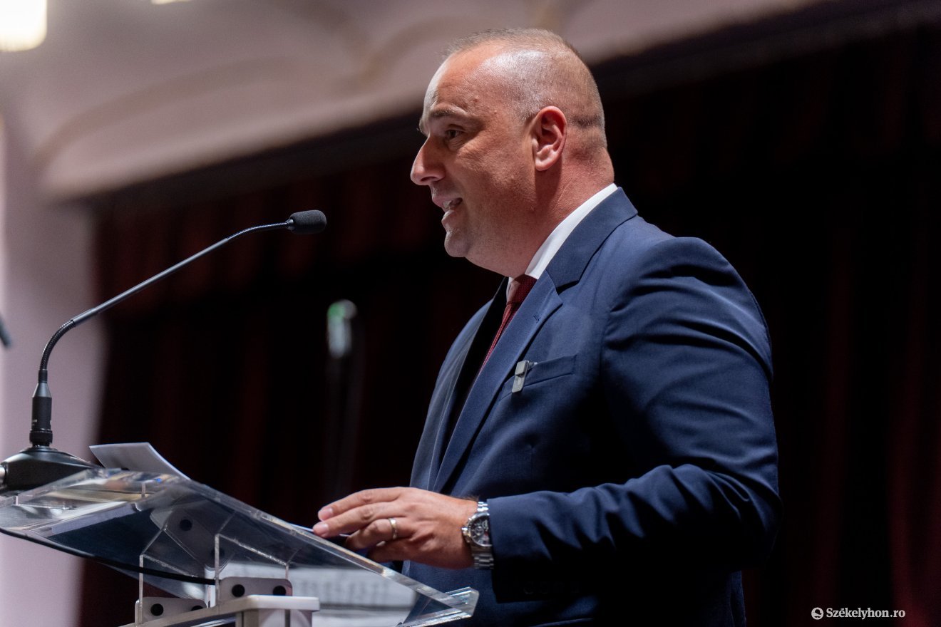 Csibi Attila Zoltán, a Maros megyei RMDSZ elnöke •  Fotó: Haáz Vince