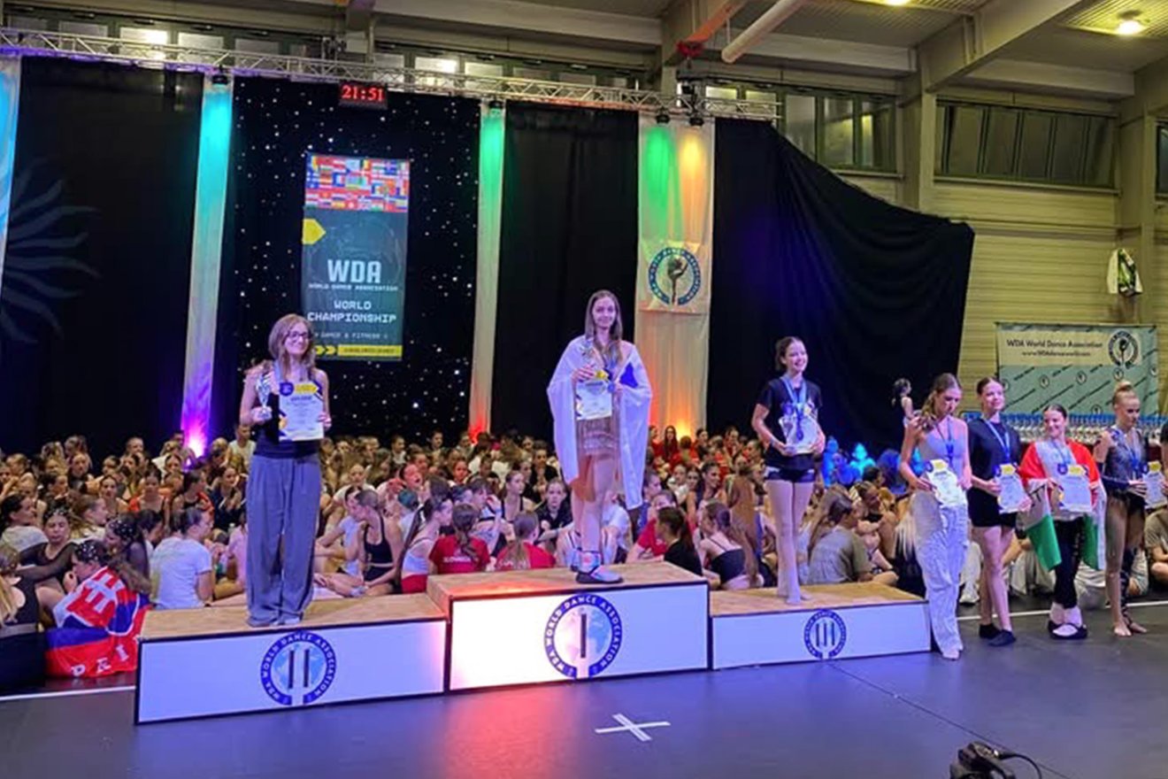 Első helyet ért el a budapesti World of Dance (WDA) bajnokságon is •  Fotó: Varga Nikol Barbara saját archívuma