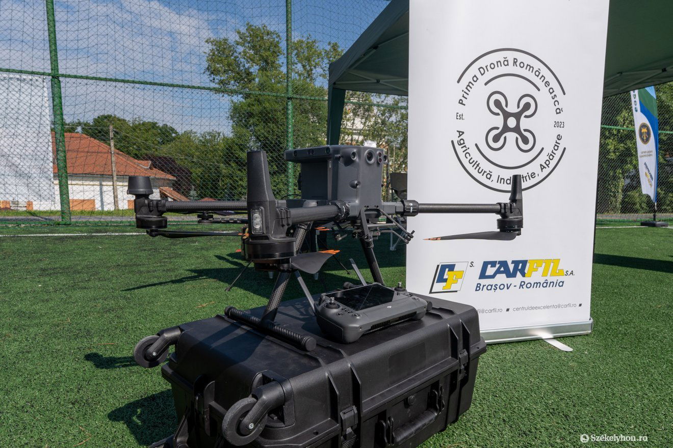 Mezőgazdaságban használható drónokat is bemutattak •  Fotó: Haáz Vince