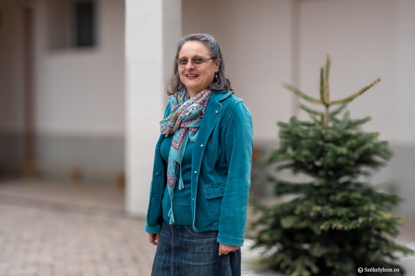 Zalányi Erzsébet, a Marosvásárhelyi Református Kollégium igazgató-helyettese: Marosvásárhely egy olyan város, ami megmaradt a templom és az iskola körül •  Fotó: Haáz Vince
