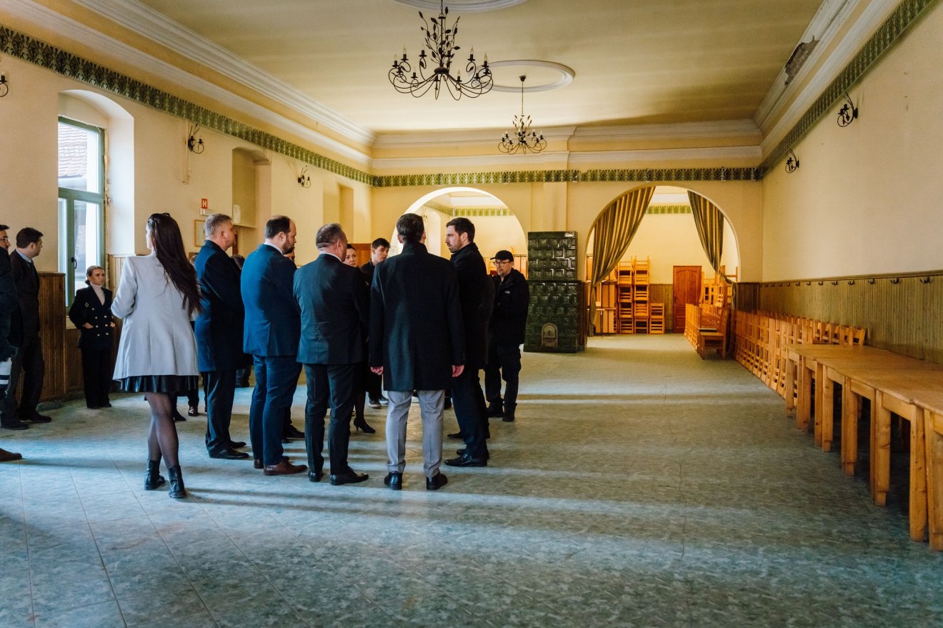 Az iskola étkezdéje •  Fotó: Maros megyei RMDSZ