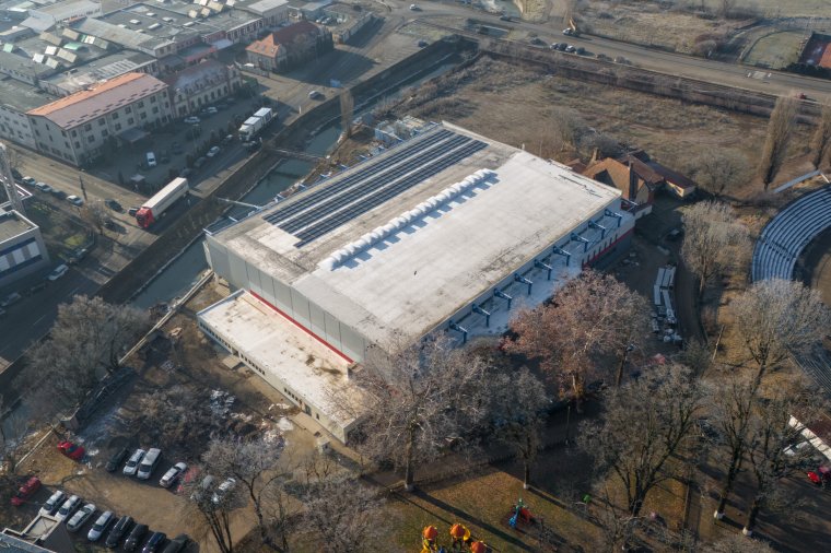 Multifunkcionális sportpálya is épül a marosvásárhelyi jégpálya mellett