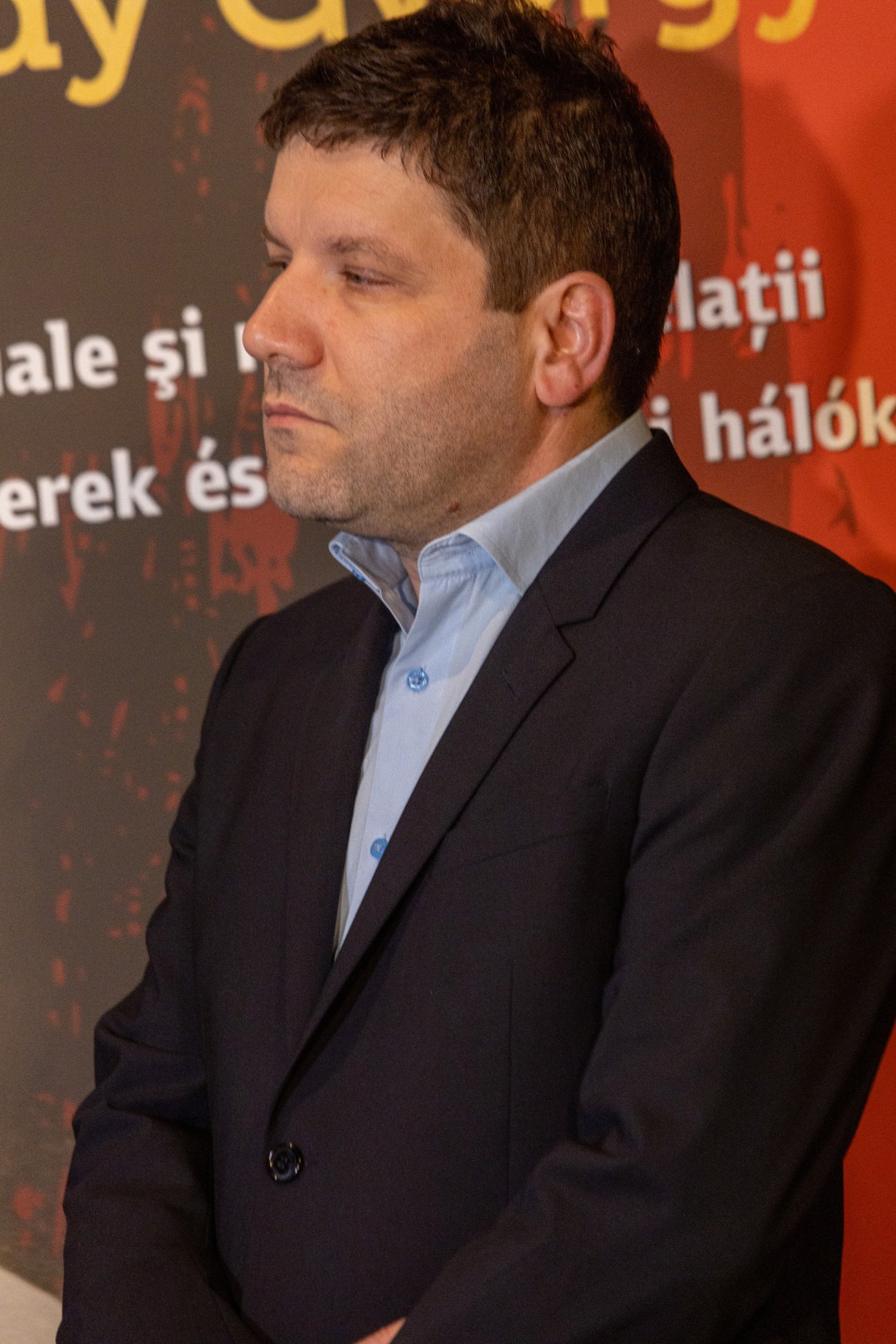 Orbán János, a kiállítás kurátora &bullet;  Fotó: Henn Attila