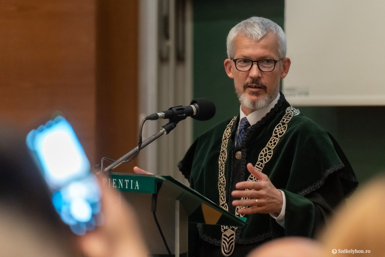 Tonk Márton, a Sapientia-EMTE rektora &bullet;  Fotó: Haáz Vince