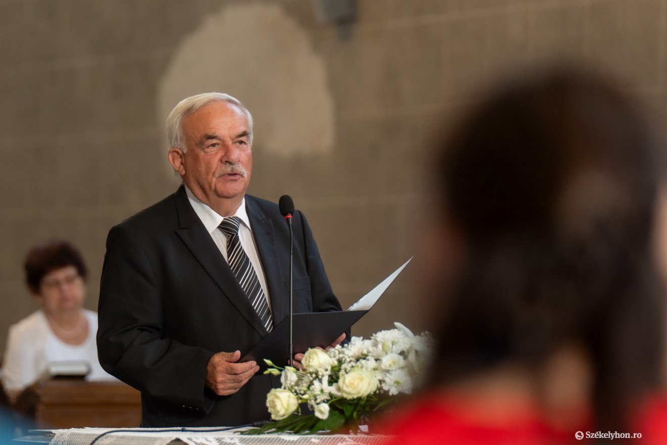 Kató Béla, az Erdélyi Református Egyházkerület emeritus püspöke, a Diakonia Keresztyén Alapítvány megálmodója és alapítója &bullet;  Fotó: Haáz Vince