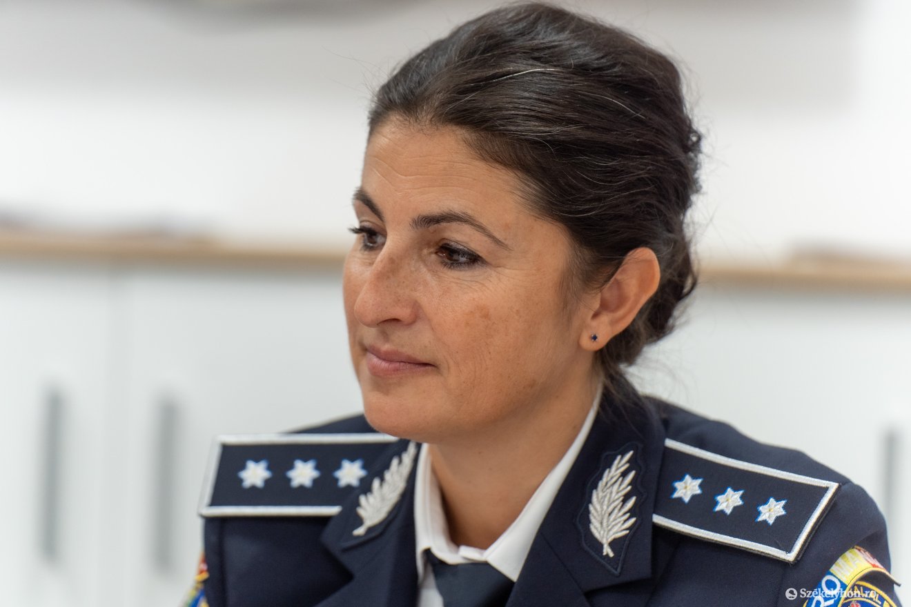 Gabriela Pîncă, a Maros megyei rendőrség bűnmegelőzési osztályának vezetője &bullet;  Fotó: Haáz Vince