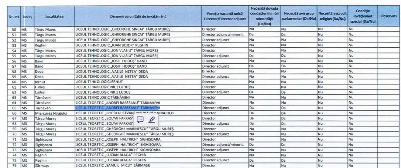Kiigazítás után: a líceum aligazgatói állására jelentkező jelöltnek kell ismernie a kisebbség nyelvét &bullet;  Fotó: Képernyőfotó
