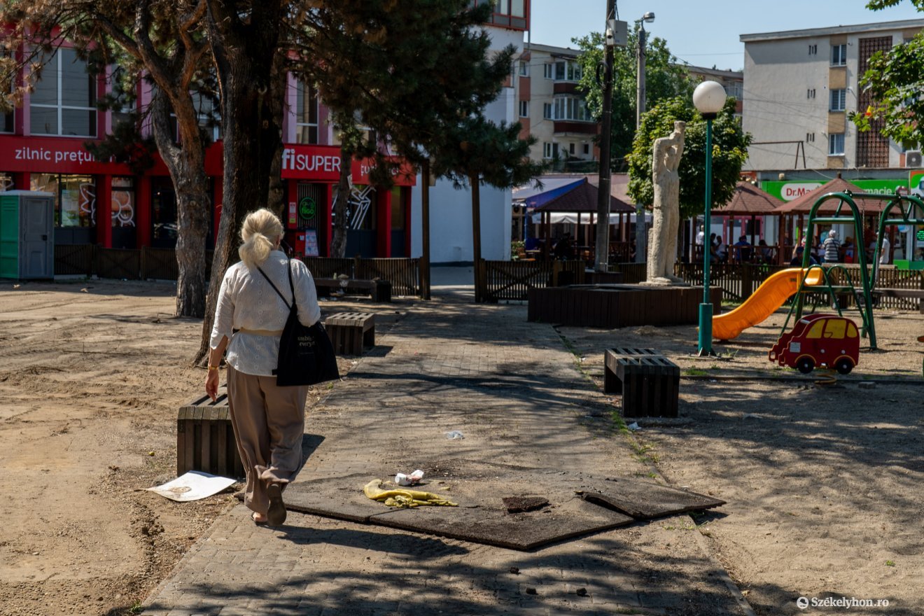 A meggyesfalvi játszótér felújítása még várat magára &bullet;  Fotó: Haáz Vince