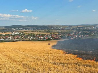 Húsz hektárnyi területen égett le a tarló