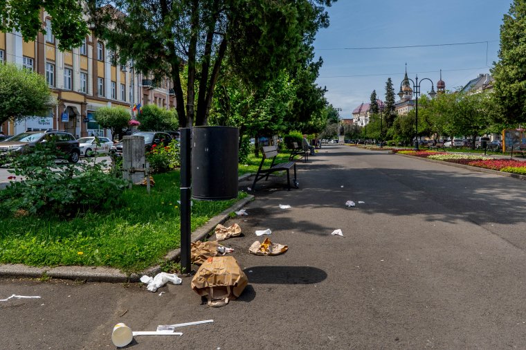 Lejárt a szerződés s még nincs új, ezért önkéntesek ürítik az utcai kukákat Marosvásárhelyen