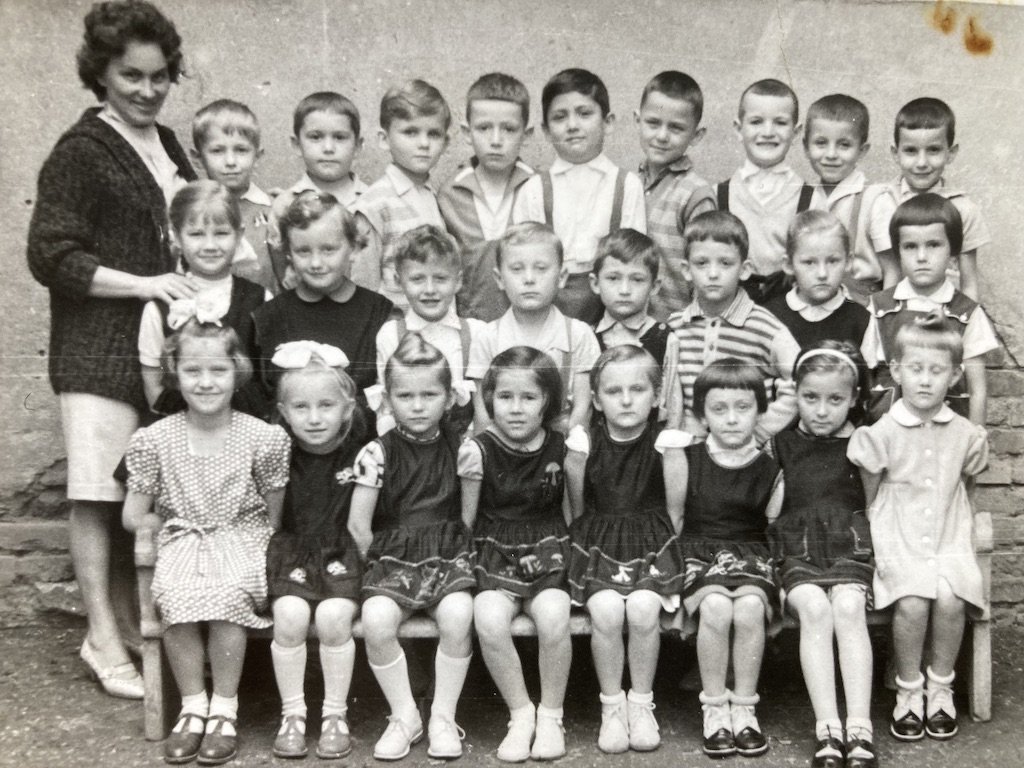 Óvodai csoportkép 1961-ből &bullet;  Fotó: Haáz Katalin személyes archívuma