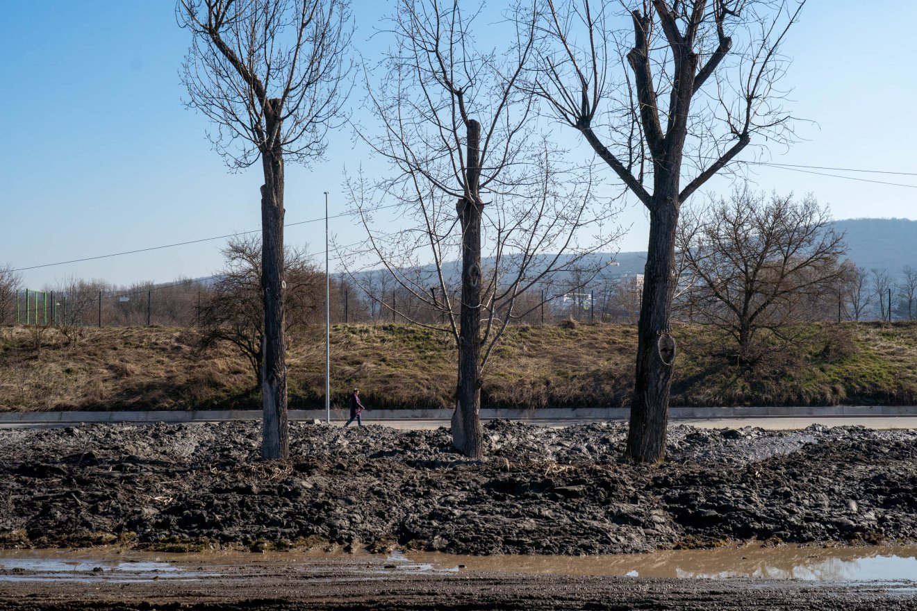 Amint kiszárad, elszállítják az iszapot – ígérik az illetékesek &bullet;  Fotó: Haáz Vince