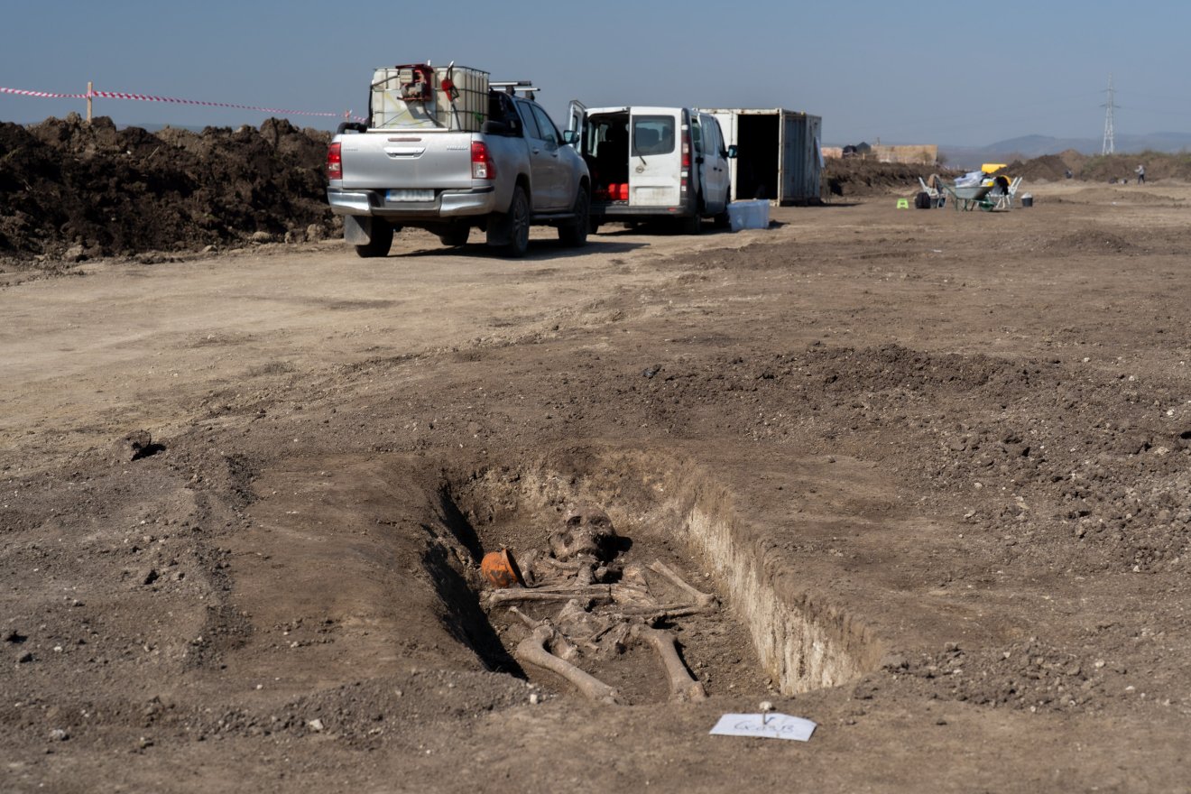 Római temetőre bukkantak Maroskeresztúron &bullet;  Fotó: Haáz Vince