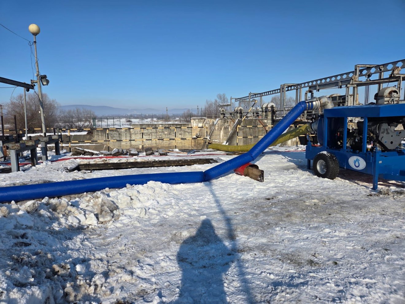 Pumpákkal biztosítják a nyersvizet &bullet;  Fotó: Maros Vízügyi Igazgatóság
