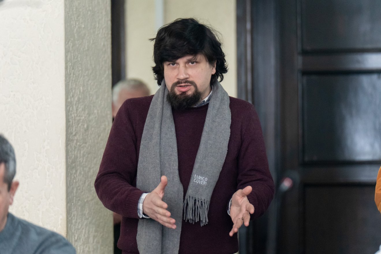 Makkai István szobrászművész jelezte, egyelőre egy vázlat készült el &bullet;  Fotó: Haáz Vince