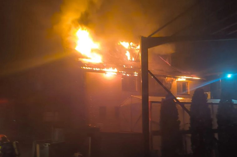 Leégett a teteje egy lakóháznak Maros megyében