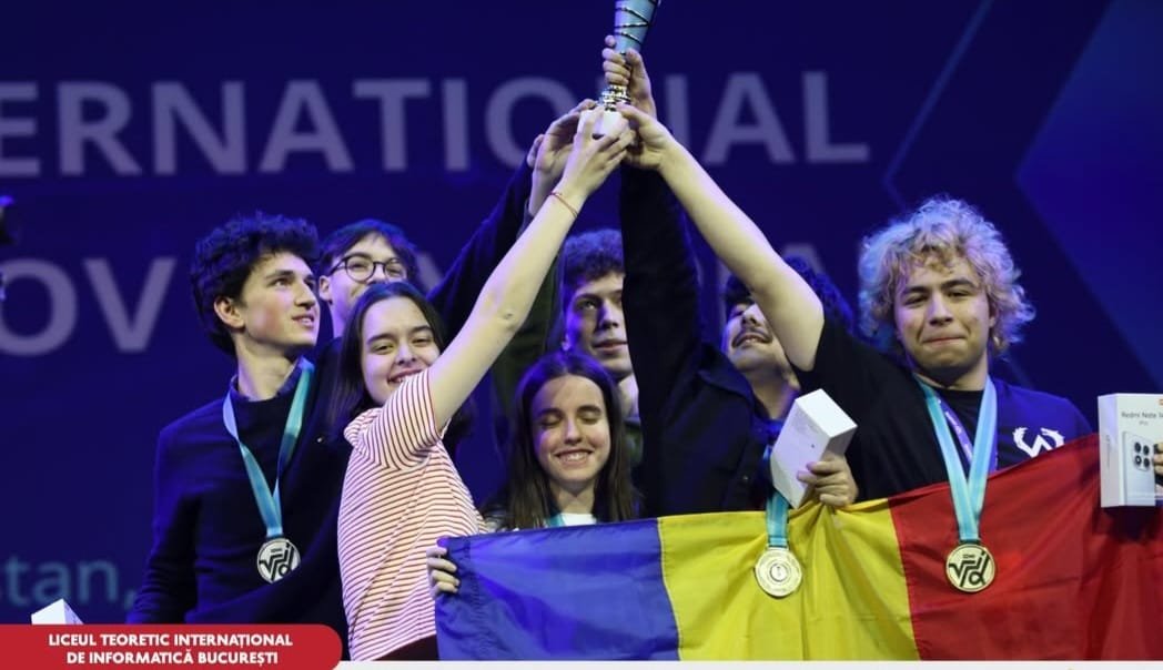 A bukaresti iskola csapata összesen 16 érmet hozott haza a kazahsztáni versenyről &bullet;  Fotó: Bukaresti Nemzetközi Informatikai Elméleti Líceum
