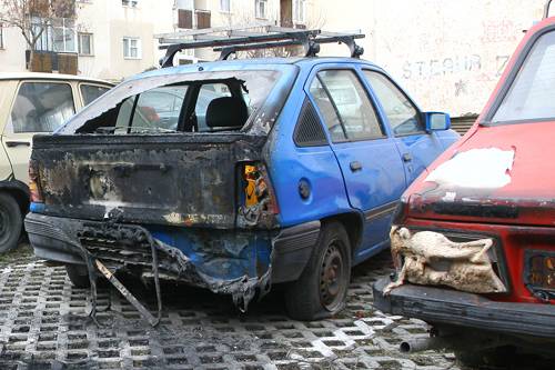 Autók égtek el Marosvásárhelyen