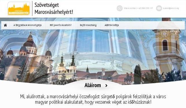 Szövetség Marosvásárhelyért! – Aláírási kampányt indítottak
