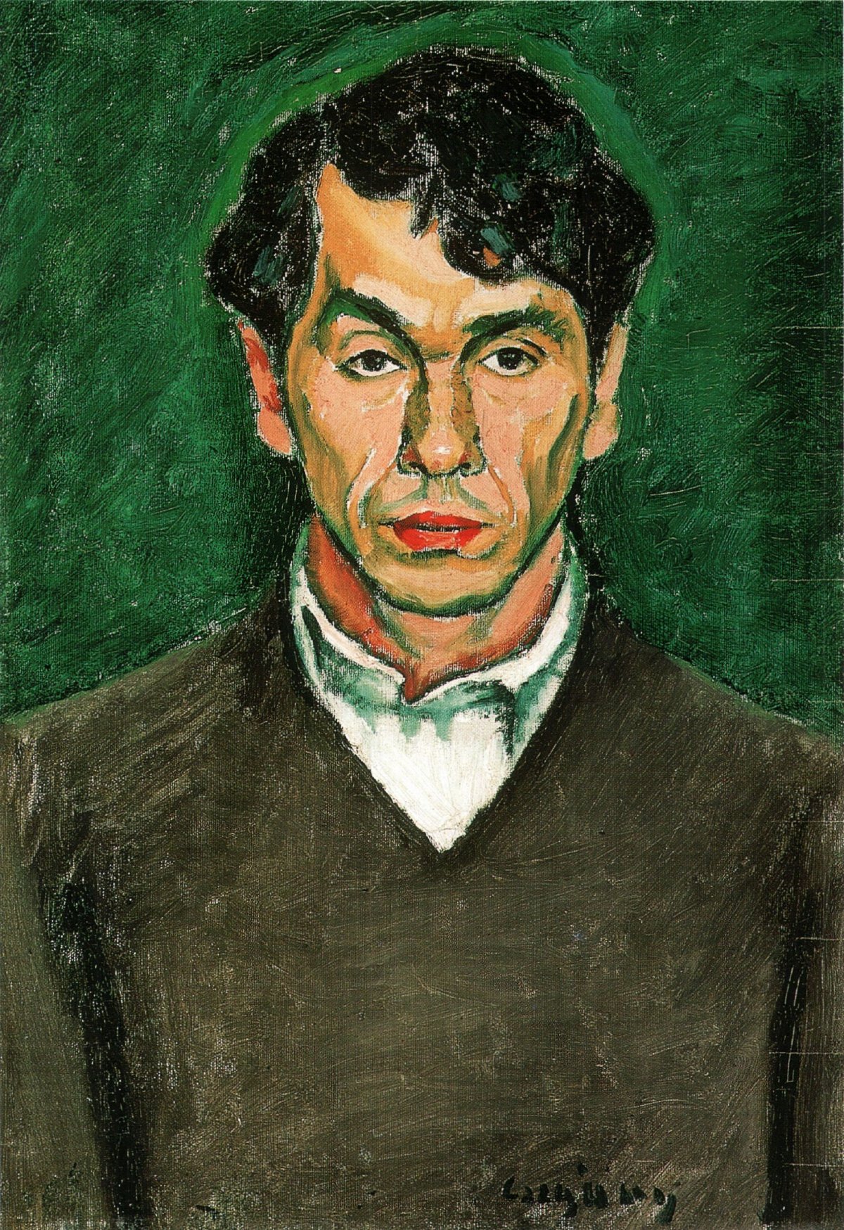 Czigány Dezső egyik önarcképe 1912-ből •  Fotó: Wikimedia Commons tulajdona