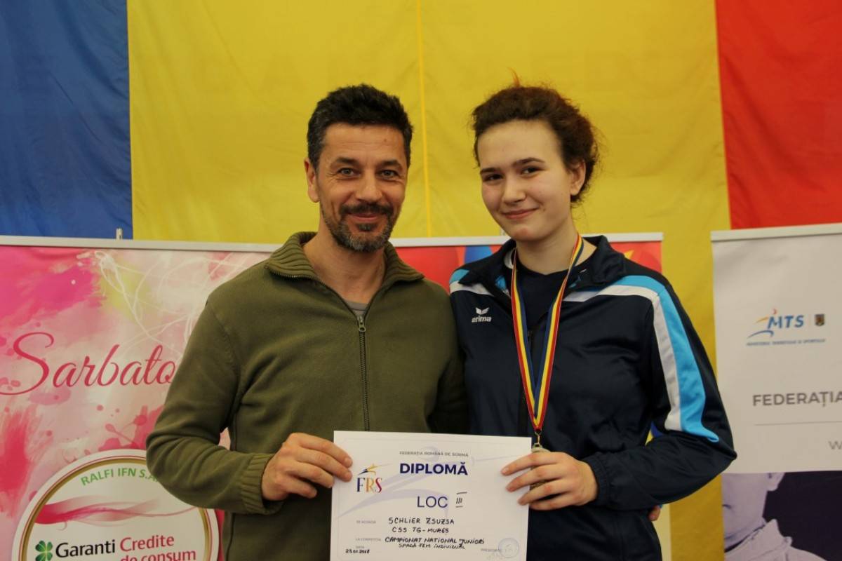 Szabó Zoltán és tanítványa, Schlier Zsuzsa &bullet;  Fotó: Frscrima.ro