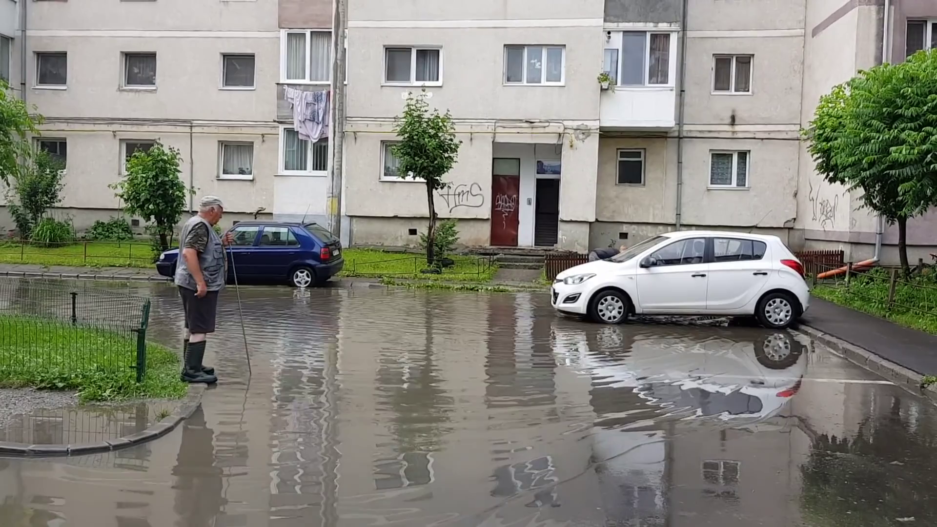 Vihar utáni állapotok Csíkszeredában 3