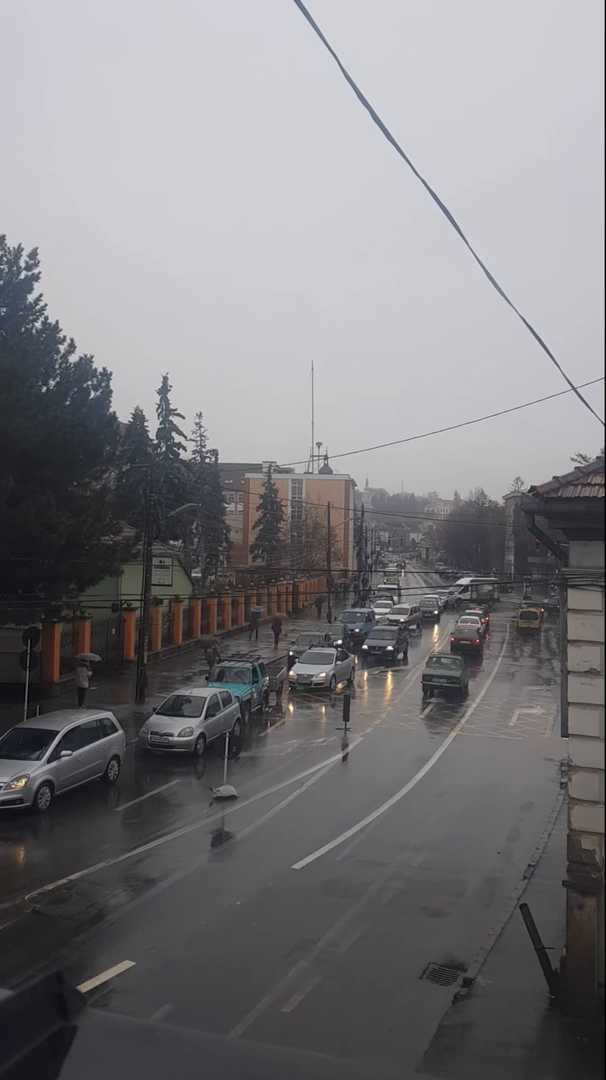 Székelyudvarhelyi autós forgalom karácsony előtt